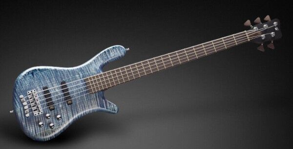 Warwick Masterbuilt Streamer LX, 5-String - Bleached Ocean Blue Transparent Satin