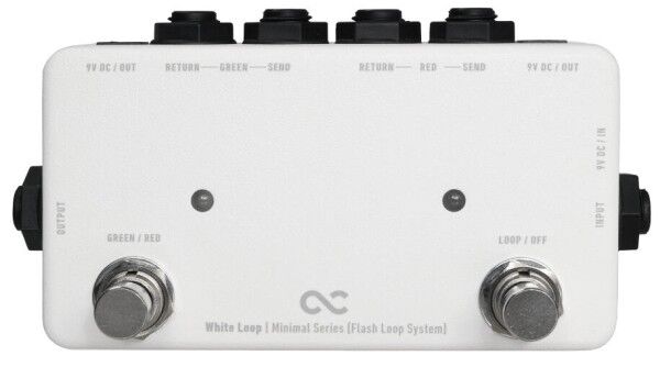 One Control Minimal Series White Loop - A/B Switch / True Bypass Looper