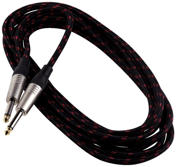 Instrument Cable / Woven Cloth / Straight Plug
