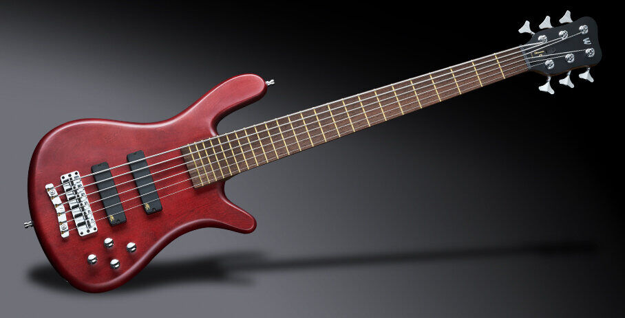 Warwick Teambuilt Pro Series Streamer LX, 6-String - Burgundy Red  Transparent Satin