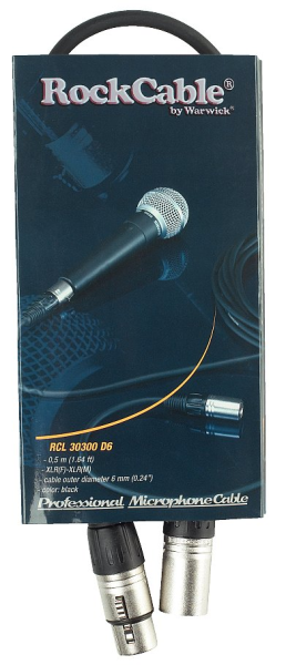 RockCable Microphone Cable - XLR (male) / XLR (female)