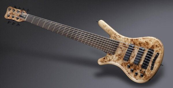 Warwick Custom Shop Corvette $$, Lefthand, 7-String - Natural Stain High Polish - 14-2547