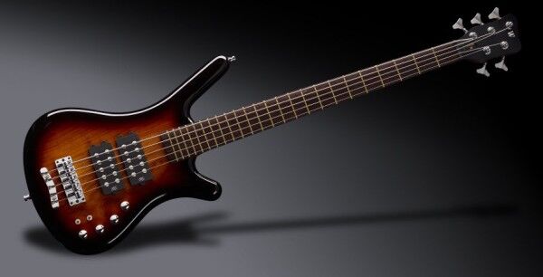 Warwick Teambuilt Pro Series Corvette $$, 5-String - Vintage Sunburst Transparent High Polish