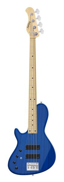 Sadowsky MetroLine 24-Fret Single Cut Bass, Swamp Ash Body, Maple Fingerboard, 4-String, Lefthand - Ocean Blue Transparent Satin