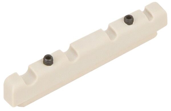 Sadowsky Parts Just-A-Nut III, 4-String, 36.8 mm (1.45") - White Tedur