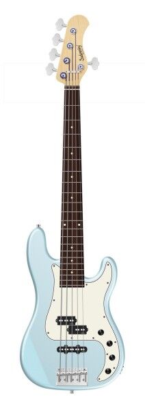 Sadowsky MetroLine 21-Fret Hybrid P/J Bass, Red Alder Body, Morado Fingerboard, 5-String - Solid Ice Blue Metallic Satin