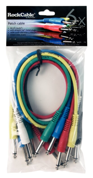 RockCable - TS Patch Cable (6.3 mm) / Straight Plug