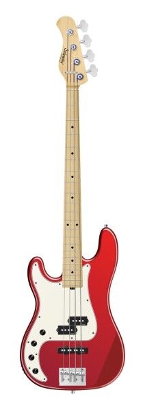 Sadowsky MetroLine 21-Fret Hybrid P/J Bass, Swamp Ash Body, Maple Fingerboard, 4-String, Lefthand - Solid Candy Apple Red Metallic High Polish