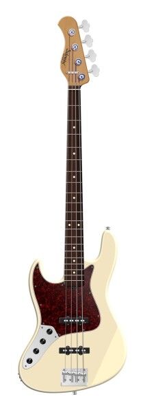 Sadowsky MasterBuilt 20-Fret Ultra Vintage J/J Bass, Red Alder Body, Morado Fingerboard, 4-String, Lefthand - Solid Olympic White High Polish