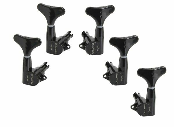 Graph Tech PRB-5230-C0 Ratio Bass Machine Heads with Y-Style Button - 5-String, 2 + 3